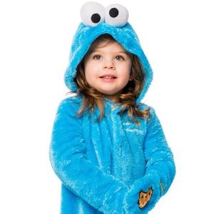 Sesame Street Cookie Monster Toddler Fleece Costume 2-3T